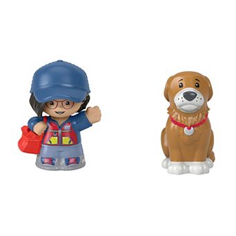 Little People Fisher-Price Mailperson and Dog Figure Set