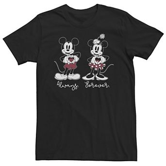Big & Tall Disney Mickey & Minnie Mouse Always Forever Tee