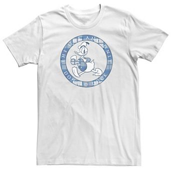 Disney's Donald Duck Big & Tall Plaid Portrait Circle Logo Tee