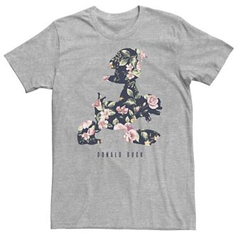 Big & Tall Disney Donald Duck Floral Fill Silhouette Tee