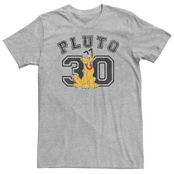 Disney's Pluto Big & Tall Varsity Text #30 Portrait Tee