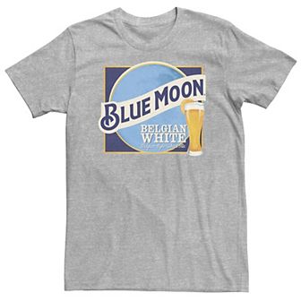 Big & Tall Blue Moon Beer Square Logo Tee