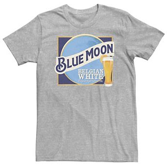 Big & Tall Blue Moon Beer Square Logo Tee