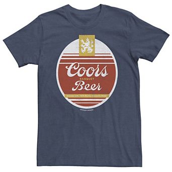 Big & Tall Coors Beer Festive Oval Logo Tee