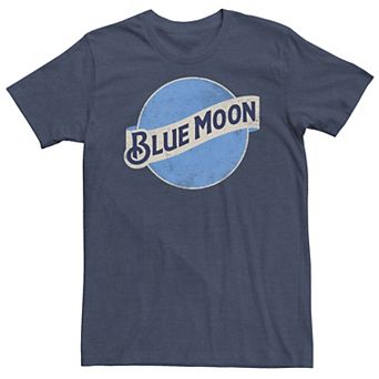 Big & Tall Blue Moon Beer Round Logo Tee