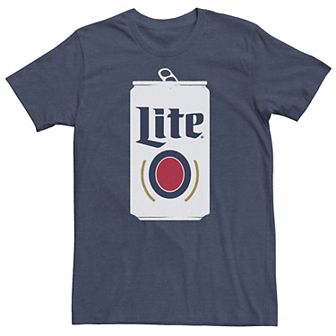 Big & Tall Miller Lite Beer Can Tee