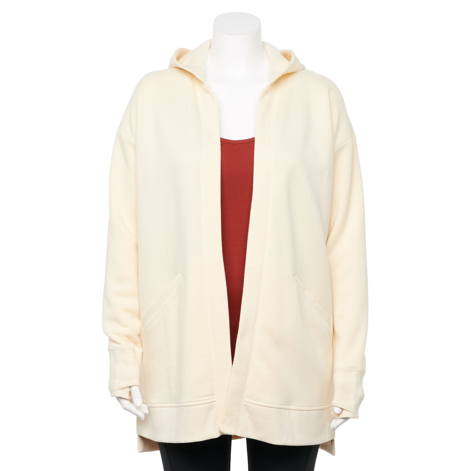 fleece cardigan hoodie Hot Sale - OFF 65%
