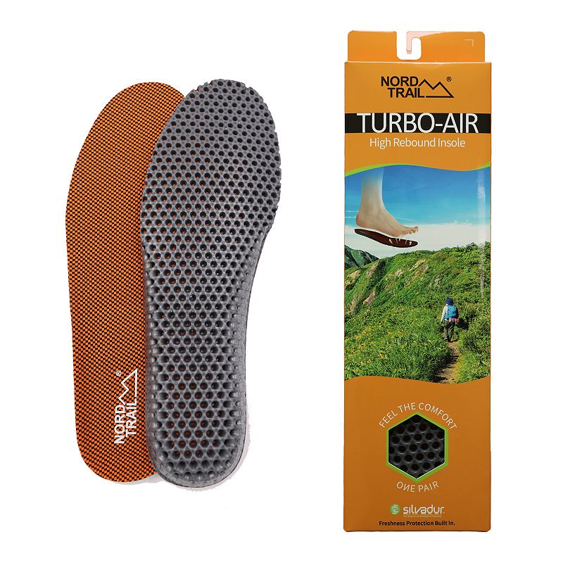 Nord Trail Turbo-Air Womens EVA Insole, Size: Small (5/6), Grey