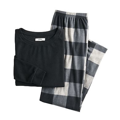 Women's Sonoma Goods For Life® Knit Top & Microfleece Pajama Pants Set