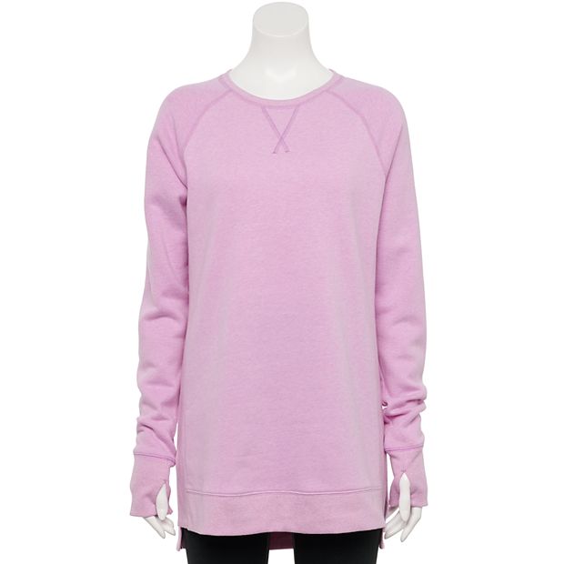 Women's Tek Gear Ultrasoft Fleece Sweatshirt, Size: XL, Light Pink