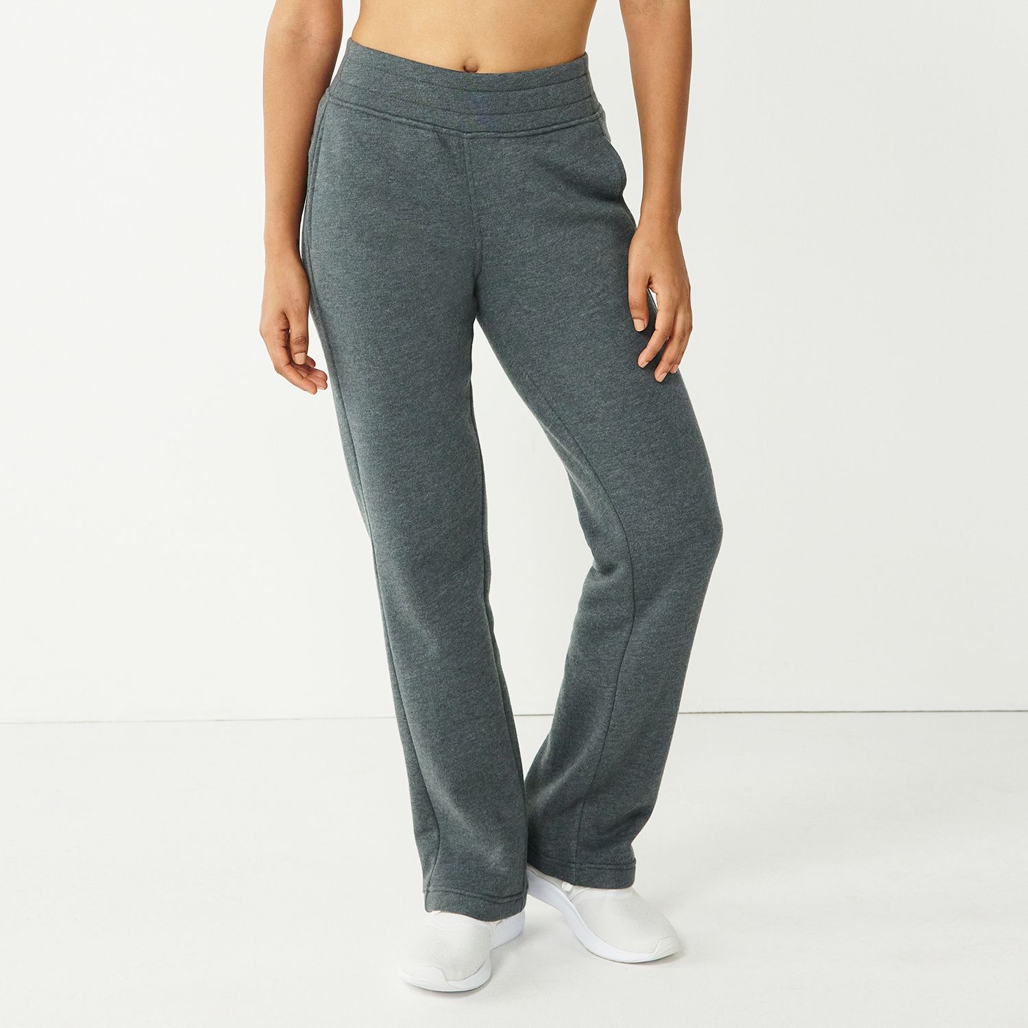 women's straight leg fleece pants