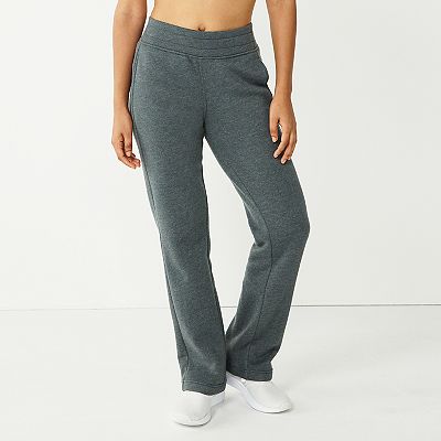 Straight leg fleece pants on sale