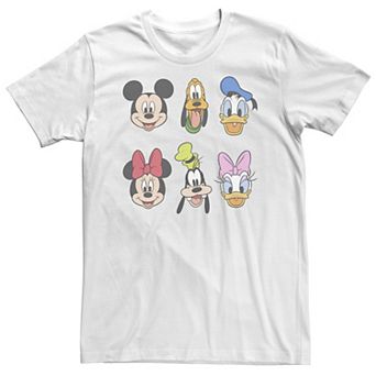 Big & Tall Disney Mickey & Friends Group Shot Heads Tee