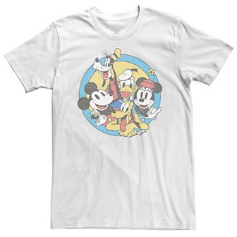 Big & Tall Disney Mickey & Friends Retro Group Shot Tee