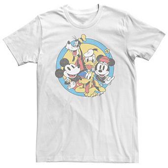 Big & Tall Disney Mickey & Friends Retro Group Shot Tee
