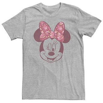 Big & Tall Disney Mickey & Friends Minnie Mouse Floral Bow Portrait Tee
