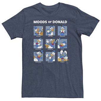Big & Tall Disney Mickey & Friends Donald Duck Moods Box Up Tee