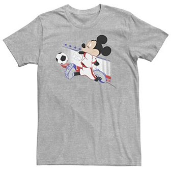 Big & Tall Disney Mickey & Friends France Soccer Tee