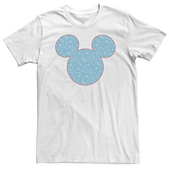 Big & Tall Disney Mickey & Friends Mickey Mouse Blue Paisley Fill Tee