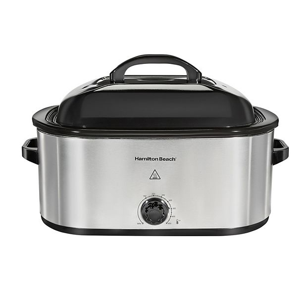 22 Quart Roaster Oven, Electric Turkey Roaster with Self-Basting Lid  Design, Large Stainless Steel Electric Turkey Roaster Oven Large Roaster  with