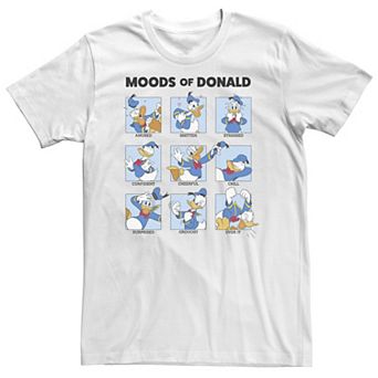 Big & Tall Disney Mickey & Friends Donald Duck Moods Box Up Tee