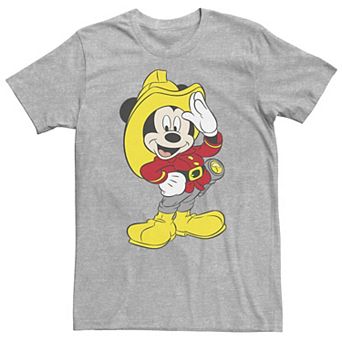 Big & Tall Disney Mickey Mouse Firefighter Outfit Tee