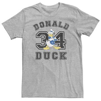 Big & Tall Disney Donald Duck Varsity Text #34 Portrait Tee
