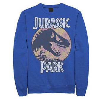 Men's Jurassic Park Blue And Orange Retro Rex Sweatshirt