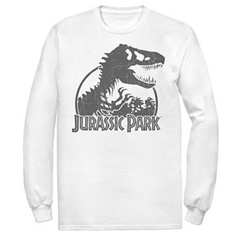 Men's Jurassic Park Classic T-Rex Skeleton Logo Tee
