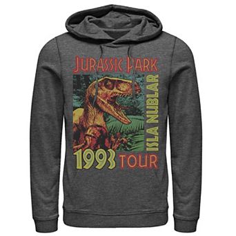 Men's Jurassic Park Isla Nublar 1993 Tour Poster Pullover Hoodie