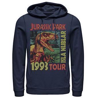 Men's Jurassic Park Isla Nublar 1993 Tour Poster Pullover Hoodie