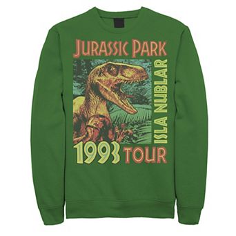 Men's Jurassic Park Isla Nublar 1993 Tour Poster Sweatshirt