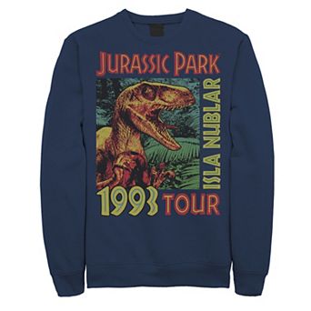 Men's Jurassic Park Isla Nublar 1993 Tour Poster Sweatshirt