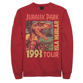 Men's Jurassic Park Isla Nublar 1993 Tour Poster Sweatshirt
