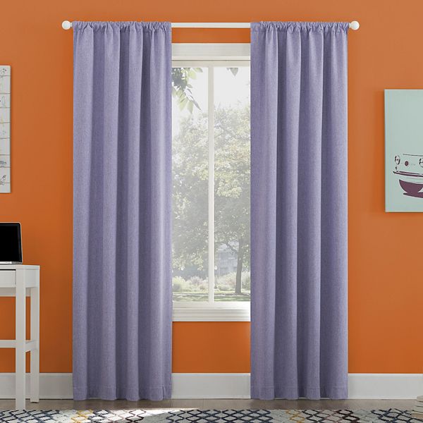 Sun Zero Generation Jules 100 Blackout Rod Pocket Window Curtain