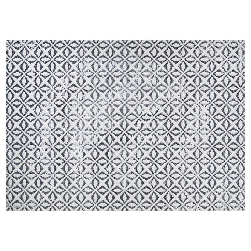 Couristan Calinda Corolla Area Rug, Grey, 8X11 Ft