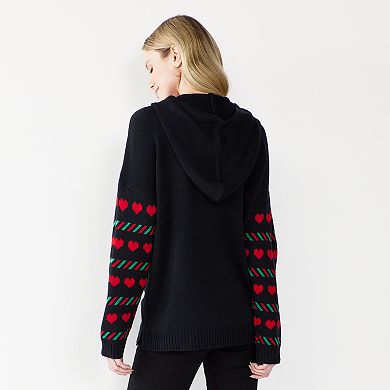 Women's Celebrate Togehter™ Long Sleeve Hooded Christmas Sweater