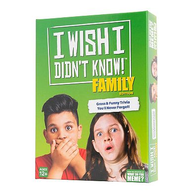 I Wish I Didn't Know! Trivia You'll Never Forget Family Edition Card Game
