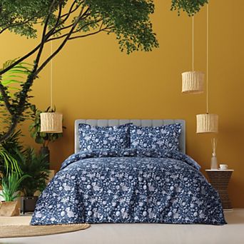 Kate 300 Thread Count Organic Cotton Oversized Duvet Cover Set with Shams
