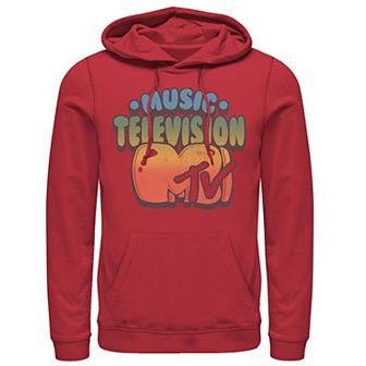 Men's MTV Logo Bubble Balloon Font Style Hoodie