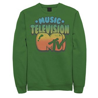 Men's MTV Logo Bubble Balloon Font Style Sweatshirt