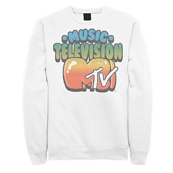 Men's MTV Logo Bubble Balloon Font Style Sweatshirt