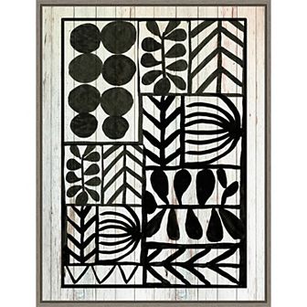Amanti Art Botanical Geometric Framed Canvas Wall Art