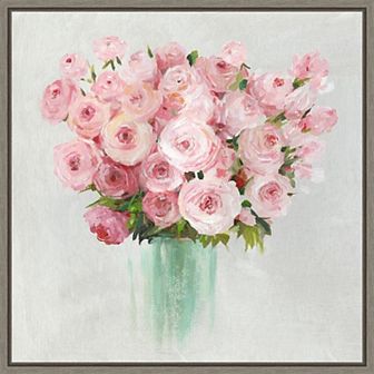 Amanti Art Roses Framed Canvas Wall Art