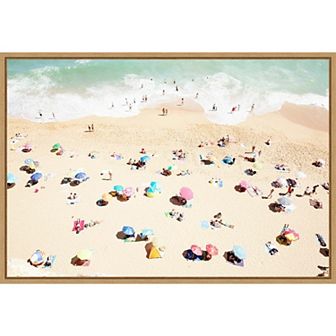 Amanti Art Seaside 1 Beach Framed Canvas Wall Art