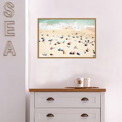 Amanti Art Seaside 1 Beach Framed Canvas Wall Art