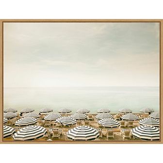 Amanti Art Seaside 4 Beach Framed Canvas Wall Art