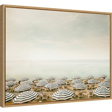 Amanti Art Seaside 4 Beach Framed Canvas Wall Art