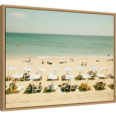 Amanti Art Seaside 3 Beach Framed Canvas Wall Art