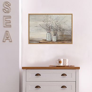 Amanti Art Willow Still Life Framed Canvas Wall Art